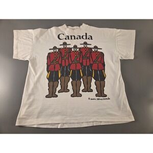 Vintage Marc Tetro Canada Mounted Police Tee 90s RCMP